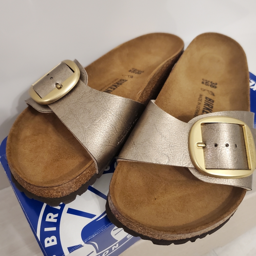 Birkenstock leather Madrid Big Buckle sandal